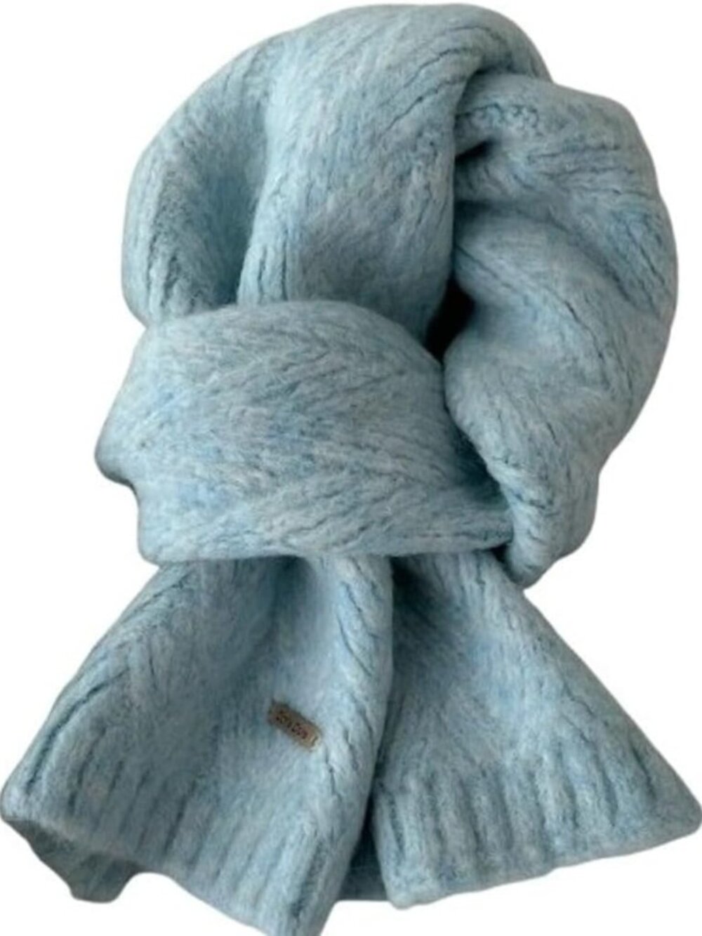 Cozy Wool Blend Knitted Scarf for Women - Versatile Solid Color Wrap for Fall